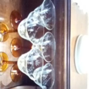 Delicate Beautiful 8 Pc Set Of Antique Glasses